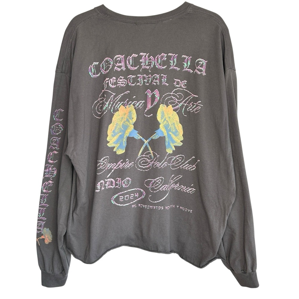 Coachella Festival 2024 T Shirt XXL Musica Y Arte Empire Polo Club Oversize L/S